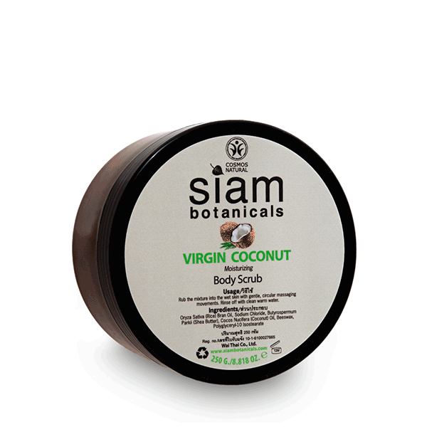 Virgin-Coconut-Body-Scrub-250gr Siam Botanicals Virgin Coconut Body Scrub